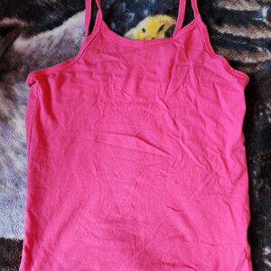 Faded Glory Pink Girls Tank Top Size L 10/12 Used